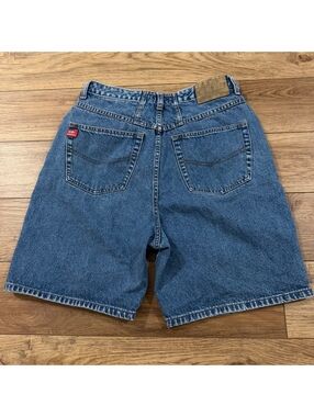 Vtg 90s Unionbay High Rise Blue Denim Shorts Jorts Size 13